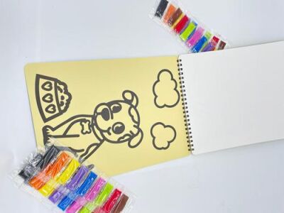 Kuzey Kum Boyama Kitabı A4 5 Yaprak Model-3 - 2