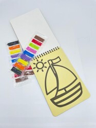 Kuzey Kum Boyama Kitabı A5 5 Yaprak Model-2 - 2