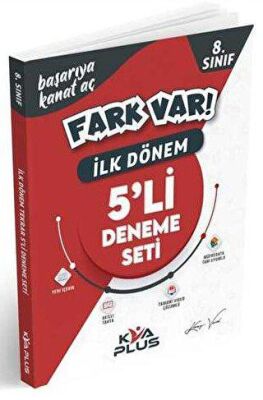 KVA 8. Sınıf İlk Dönem Fark Var 5`li Deneme Seti - 1