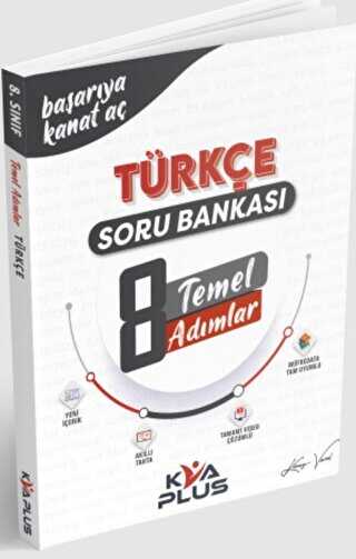 Koray Varol Akademi KVA Yayınları 8. Sınıf Türkçe Temel Adımlar Soru Bankası