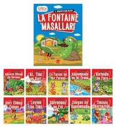 La Fontaine Masalları 10 Kitap+Soru Kitapçığı - Ema Kitap