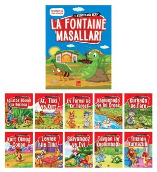La Fontaine Masalları 10 Kitap+Soru Kitapçığı