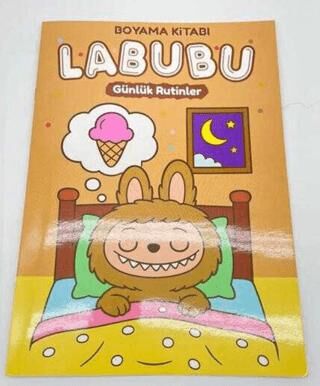 Labubu Günlük Rutinler A4 Boyama Kitabı 16 Sayfa - 1
