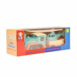 LC Tren Set, Yük Treni - Helikopterli - Lets Be Child