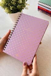 Le Color Akademik Ajanda Spiralli 24-25 Shine Mor - Le Color