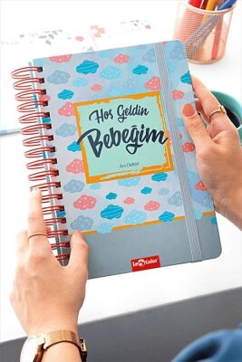 Le Color Bebek Anı ve Anne Hamile Günlüğü Albüm Defter Mavi - 1