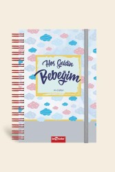 Le Color Bebek Anı ve Anne Hamile Günlüğü Albüm Defter Mavi - 2