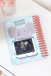 Le Color Bebek Anı ve Anne Hamile Günlüğü Albüm Defter Mavi - 3