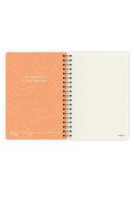 Le Color Botanical Spiralli Defter Kareli Kırmızı - 2