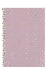 Le Color Shine Spiralli Defter Çizgili Lila - Le Color