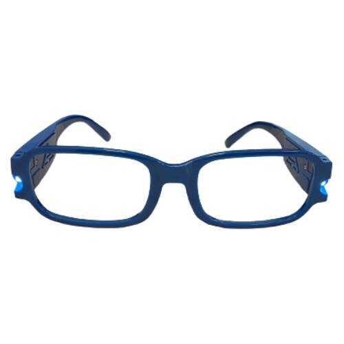 Led Işıklı Kitap Okuma Gözlüğü - Mavi