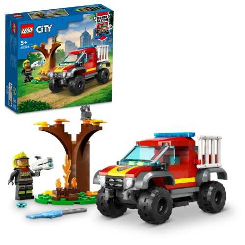 Lego City 4x4 İtfaiye Kamyonu Kurtarma Operasyonu 60393