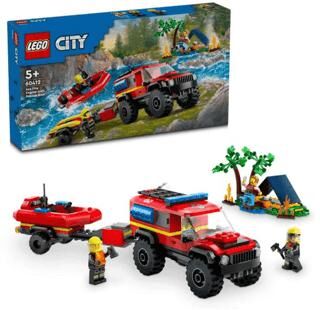 Lego City 4X4 Kurtarma Botlu İtfaiye Kamyonu 60412 - 1