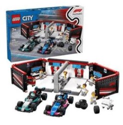 LEGO City F1 Garajı ve Mercedes-AMG ve Alpine Arabaları 60444 - Lego