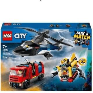 LEGO City Helikopter, İtfaiye Kamyonu ve Denizaltı Karışımı 60462 - 1