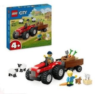 Lego City Römorklu Kırmızı Çiftlik Traktörü Ve Koyun 60461 - 1