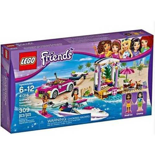 Lego Friends Andreanın Sürat Teknesi Römorku