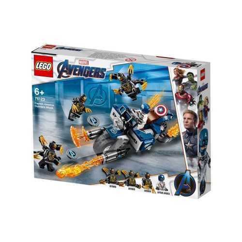Lego Super Heroes Marvel Avengers Movie 4 Captain America Outrider Saldırısı