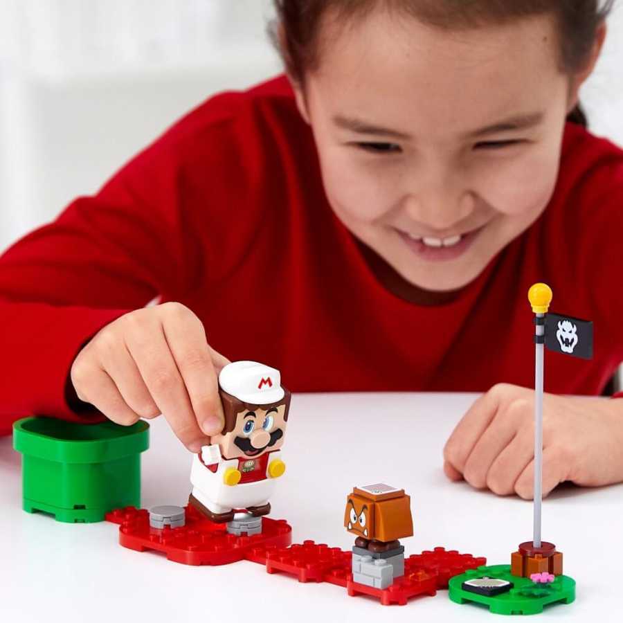 Lego Super Mario Ateşli Mario Güçlendirme Kostümü Yapım Seti