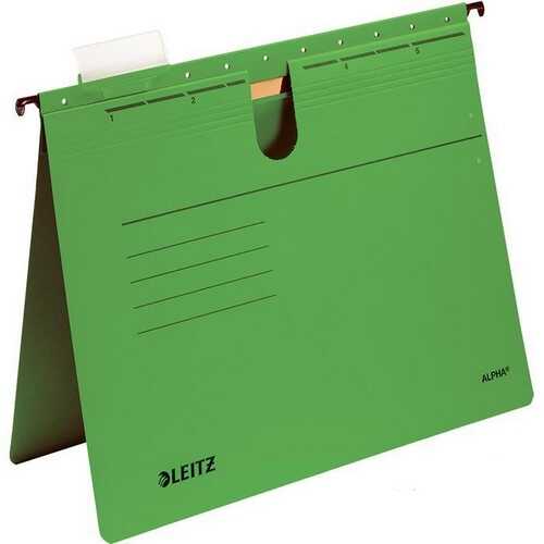 Leitz Alpha Renkli Telli Askılı Dosya Yeşil