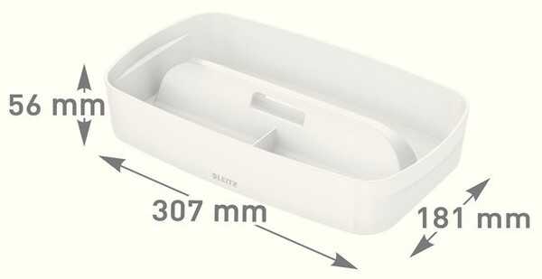 Leitz MyBox Kulplu Geniş Düzenleme Aparatı Beyaz 5323