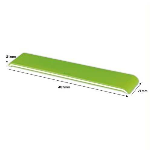 Leitz Wow Klavye için Bilek Desteği Metalik Yeşil