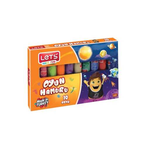 Lets 10 Renk Oyun Hamuru Jelatinli L8110 - 1