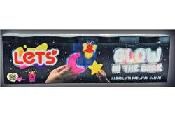 Let`s 4`lü Karanlıkta Parlayan Oyun Hamuru 440 g - Lets