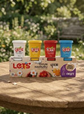 Let’s 4’lü Standart Oyun Hamuru 440 g - 1