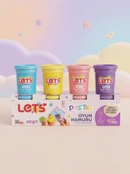Let’s 4’lü Pastel Renk Oyun Hamuru 440 g - Lets