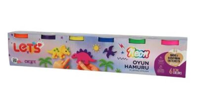 Let’s 6’lı Neon Oyun Hamuru 660 g - 1