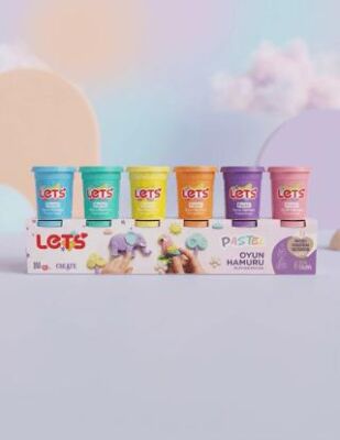 Let’s 6’lı Pastel Renk Oyun Hamuru 660 g - 1