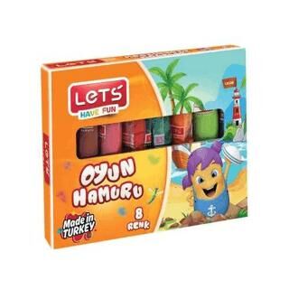 Lets 8 Renk Parmak Oyun Hamuru - 320 GR L8108 - 1