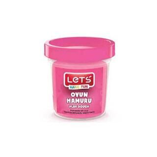 Lets 8440-14 Tek Renk Oyun Hamuru 115Gr Neon Pembe - 1