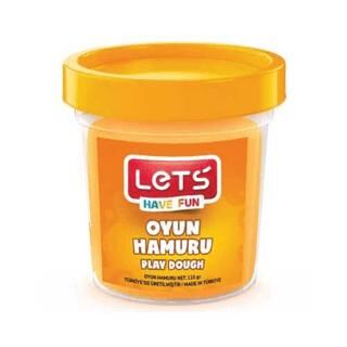 Lets 8440-16 Tek Renk Oyun Hamuru 115Gr Neon Turuncu - 1
