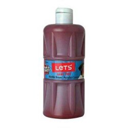 LETS Akrilik Boya 500 ml Kahve - Lets