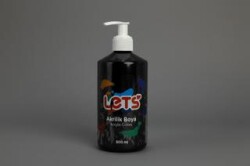 Let’s Akrilik Boya Siyah 500 ml - Lets
