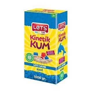 Lets Kinetik Kum 1000 Gr Mavi Karton Kutu L10165 - 1