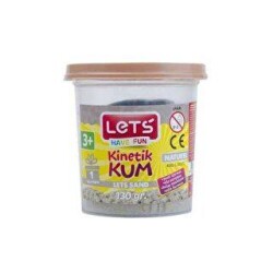 Lets Kinetik Kum 130 Gr Naturel Plastik Kutu L10171 - Lets