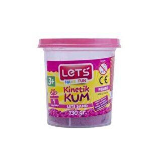 Lets Kinetik Kum 130 Gr Pembe Plastik Kutu L10174 - 1