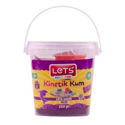 Lets Kinetik Kum 250 Gr Mor Plastik Kutu L10187 - Lets