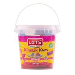 Lets Kinetik Kum 250 Gr Pembe Plastik Kutu L10188 - Lets