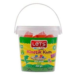 Lets Kinetik Kum 250 Gr Yeşil Plastik Kutu L10191 - 1