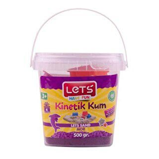Lets Kinetik Kum 500 Gr Mor Plastik Kutu L10159 - 1