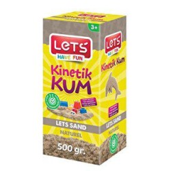 Lets Kinetik Kum 500 Gr Naturel Karton Kutu L10178 - Lets