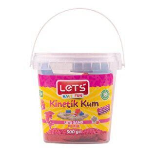 Lets Kinetik Kum 500 Gr Pembe Plastik Kutu L10160 - 1