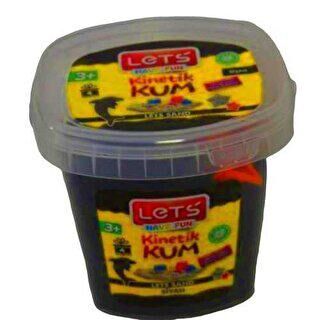Lets Kinetik Kum 500 Gr Siyah Plastik Kutu L10162 - 1