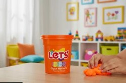 Let`s Neon Oyun Hamuru Turuncu 110g - Lets