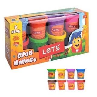 Lets 8 Renk Oyun Hamuru 800 Gr - L8348 - 1