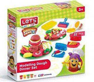 LETS Oyun Hamuru Yemek Ziyafeti Seti - Lets